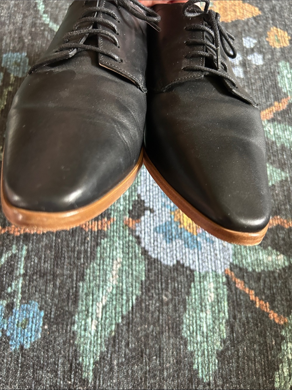 Jamie Haller Black Oxfords EU 39 Fits Women size 9 Worn once! Rare!!🖤 - Picture 4 of 13